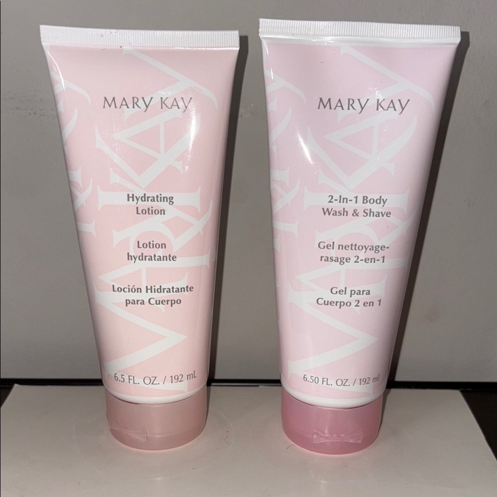 Mary Kay Pink Hydrating Lotion and Body Wash & Shave Set